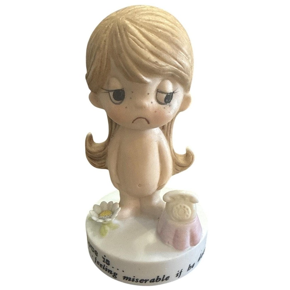 Kim Casali 1972 Love is Feeling Miserable if He Doesn't Call LA Vintage Figurine